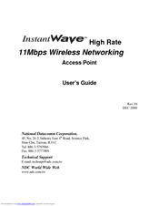 NDC Instant Wave User Manual