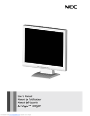 NEC AccuSync LCD52V User Manual