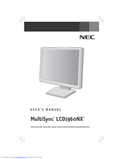 NEC LCD1960NX - MultiSync - 19