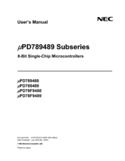Nec PD789488 User Manual