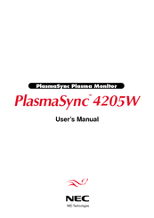 NEC PlasmaSync 42M4A User Manual