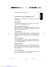 NEC colour monitor User Manual