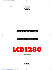 NEC LCD1280 User Manual