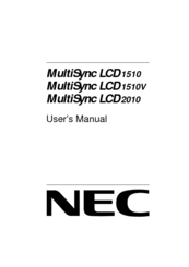 NEC LA-1521JMW User Manual