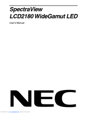 NEC L215GF User Manual
