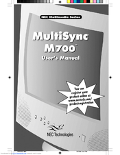 NEC MultiSync M700 User Manual