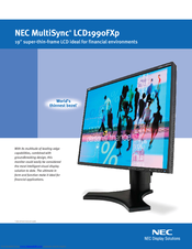 NEC LCD1990FXP-BK - MultiSync - 19