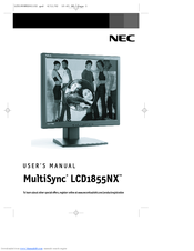 NEC LCD1855NX - MultiSync - 18.1