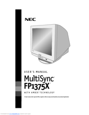 NEC MultiSync FP1375X User Manual