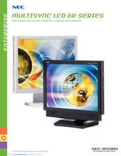 NEC MultiSync LCD1560V+  LCD1560V+ LCD1560V+ Brochure & Specs