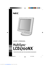 NEC LCD1700NX - MultiSync - 17