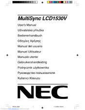 NEC MultiSync LCD1530V User Manual