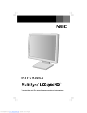 NEC LCD1960NXI - MultiSync - 19