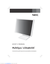 NEC LCD1980SXI - MultiSync - 19