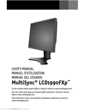 NEC LCD1990FXP-BK - MultiSync - 19
