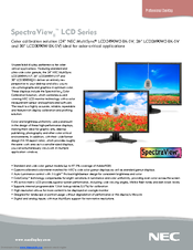 NEC LCD2690W2-BK-SV - MultiSync - 26