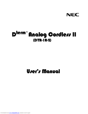 NEC DTR-1R-2 User Manual