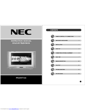 NEC PF28WT100 Instruction Manual
