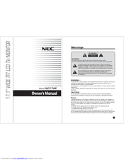 NEC NLT-17WF Owner's Manual