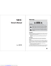 Nec NLT-20 Owner's Manual