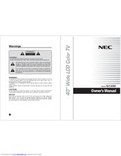 Nec NLT-40W Owner's Manual