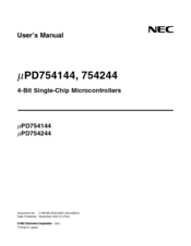 Nec PD754144 User Manual