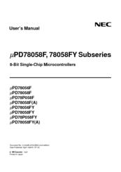 Nec PD78056F User Manual