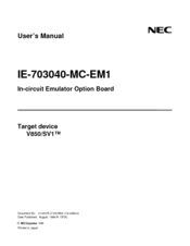 NEC IE-703040-MC-EM1 User Manual
