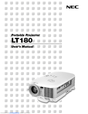 NEC LT180 - LT 180 XGA DLP Projector User Manual