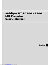 NEC MultiSync MT 820G User Manual