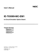 NEC IE-703089-MC-EM1 User Manual