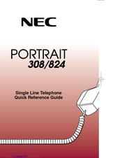 NEC Portrait 308 Quick Reference Manual
