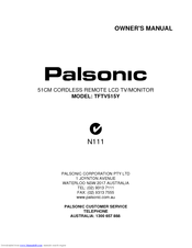 Palsonic TFTV515Y Owner's Manual