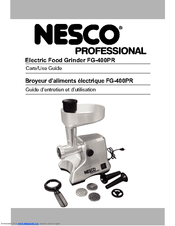 Nesco FG-400PR Care/Use Manual