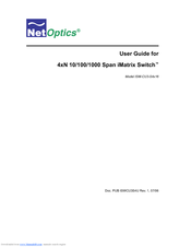 Net Optics iMatrix ISW-CU3-S4x16 User Manual