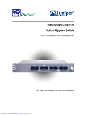 Net Optics N-IDP-POBPSX-001
N-IDP-POBPLX-002 Installation Manual