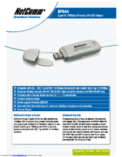 NetComm NP644 Specification Sheet