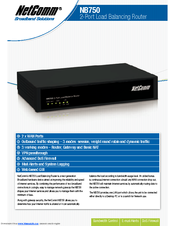 NetComm NB750 Specification Sheet