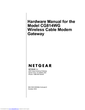 NETGEAR CG814M Hardware Manual