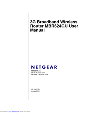 NETGEAR MBR624GU - 3G Mobile Broadband Wireless Router User Manual