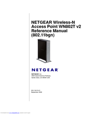 NETGEAR WN802Tv2 - Wireless-N Access Point Reference Manual