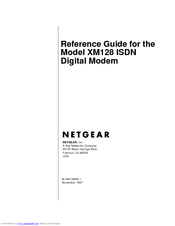 NETGEAR XM128 Reference Manual