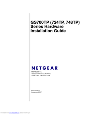 NETGEAR GS700TP Series Hardware Installation Manual