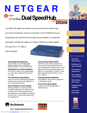 NETGEAR DS309 Specifications