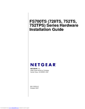 NETGEAR FS752TPS - ProSafe Smart Switch Hardware Installation Manual