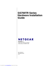 NETGEAR GS700TR Series Hardware Installation Manual