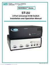 Network Technologies ST-2U Installation And Operation Manual