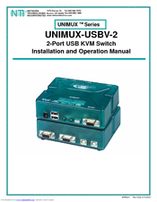 Network Technologies UNIMUX-USBV-2 Installation And Operation Manual