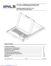 Neuro Logic Systems NLS 1U Server Console RFT-17 Installation Manual