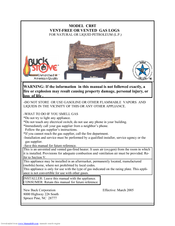 New Buck Corporation CR8T User Manual